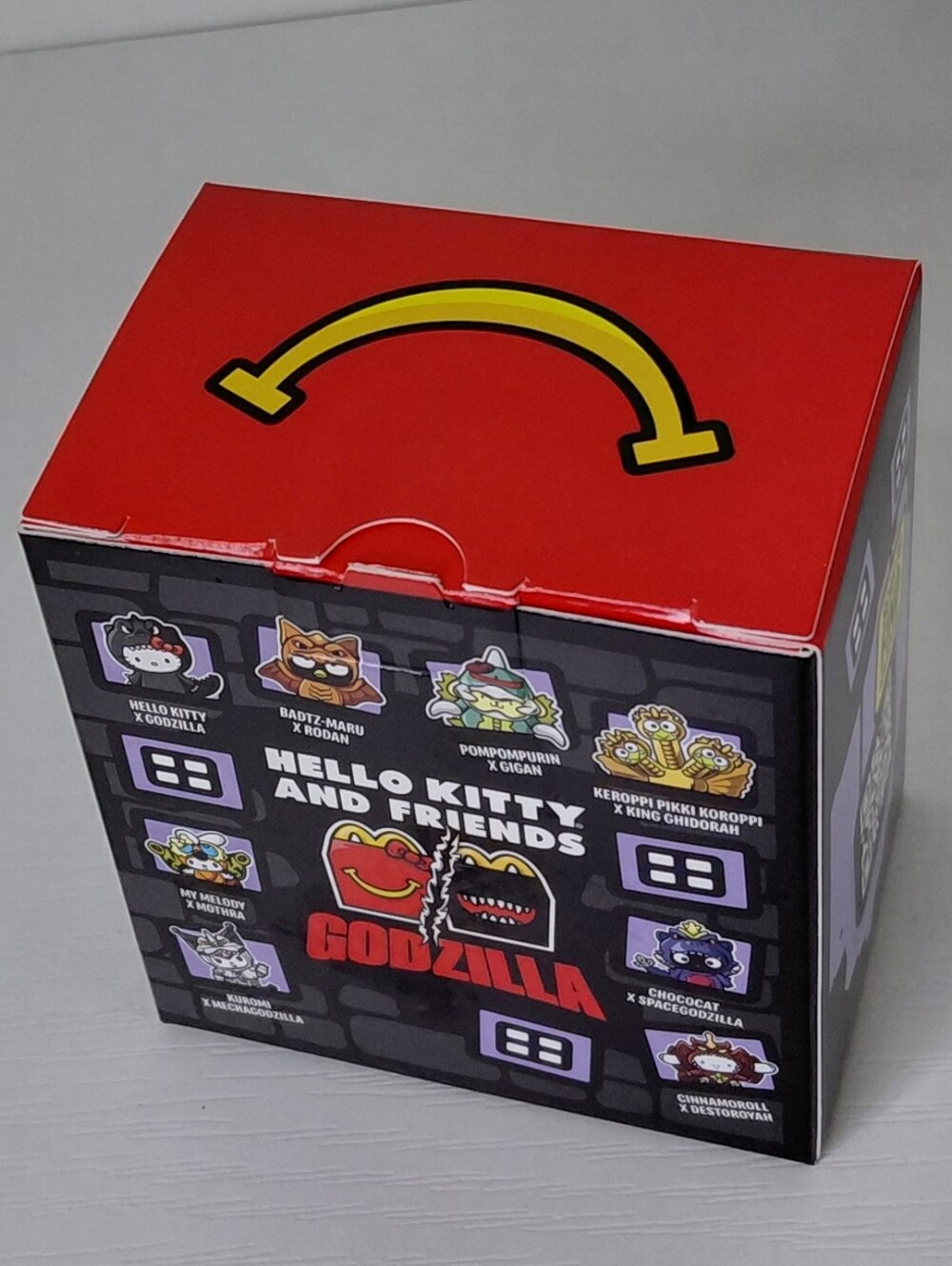 Hello Kitty Friends McDonald's Chococat Spacegodzilla Figure Purple Black Red #8 - Picture 3 of 6